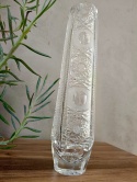 Kryształowy wazon z okresu PRL, wysoki (30 cm)
