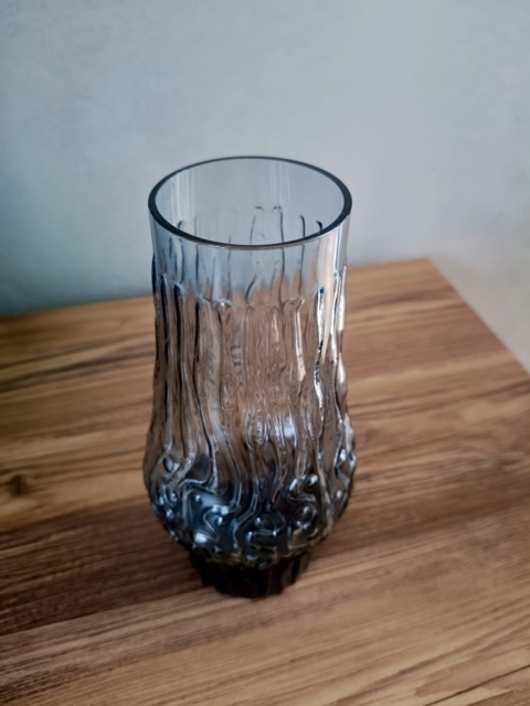 Vintage Niebieski Wazon Alfreda Taube'go z Lat 70-tych Vintage Niebieski Wazon Alfreda Taube'go z Lat 70-tych